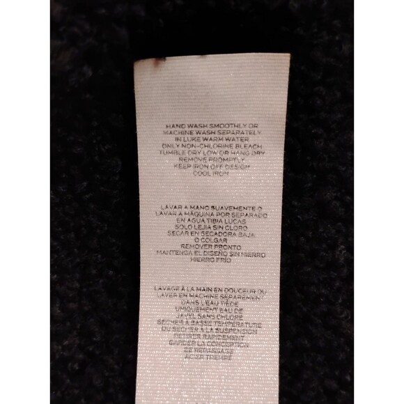 Girls Colosseum Sherpa Half Zip Sweater Black Medium 7-8 - Picture 5 of 6